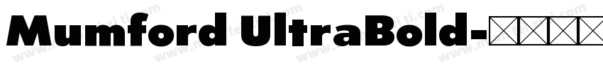 Mumford UltraBold字体转换